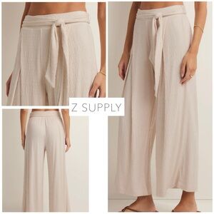 Z Supply Isla Pucker Knit Pant Whispering White - XS